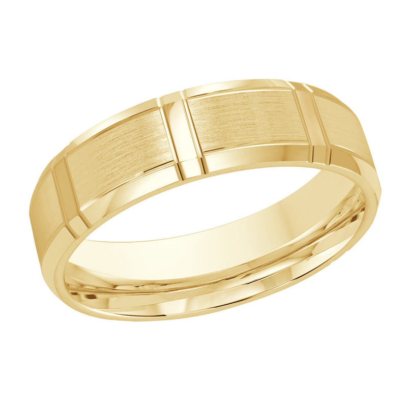 M3-699 10K - Yellow Gold 6mm Satin