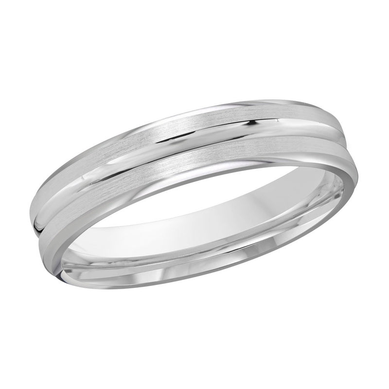 M3-721 14K - White Gold 4mm Satin