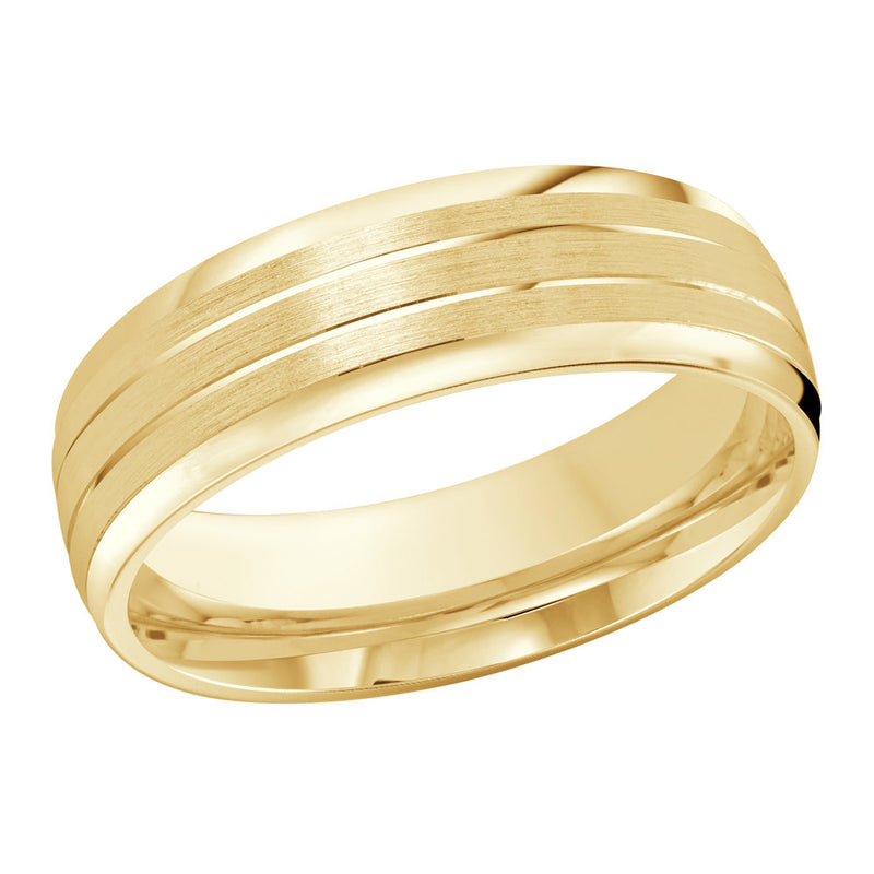 M3-722 14K - Yellow Gold 7mm Satin