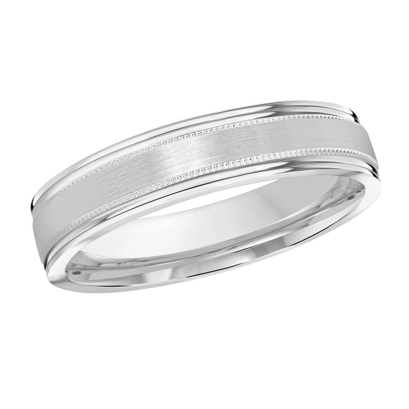 M3-738 Platinum - White Gold 4mm Satin