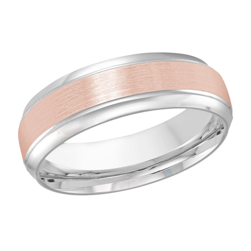 M3-810 10K - White / Pink Gold 7mm Satin