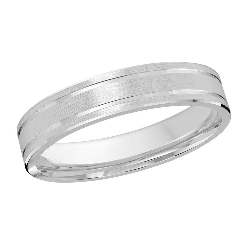 M3-962 18K - White Gold 4mm Satin