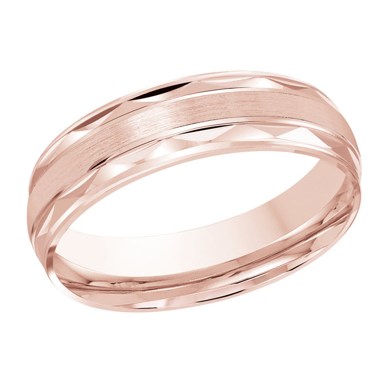 M3-972 10K - Pink Gold 6mm Satin