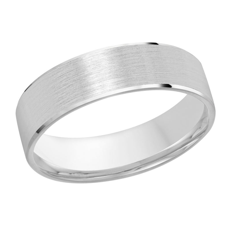 M3-974 14K - White Gold 4mm Satin