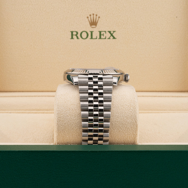 Rolex 126334 jubilee band in a beige rolex box 