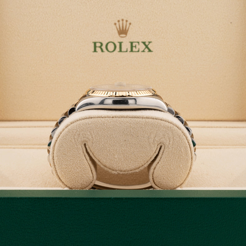 Rolex Datejust 116233 pyramid dial two tone watch case