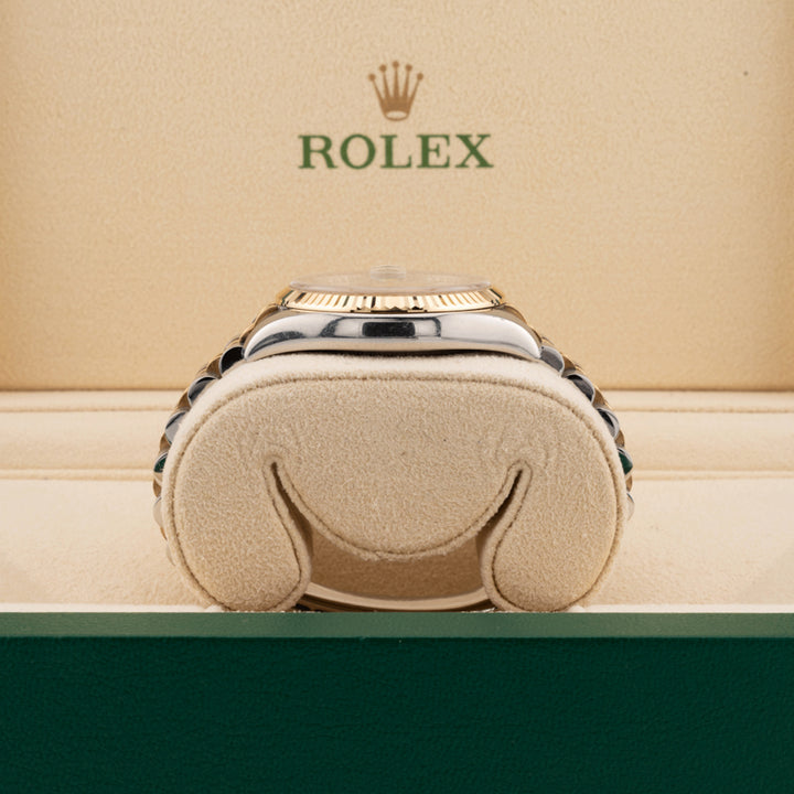 Rolex Datejust 116233 pyramid dial two tone watch case