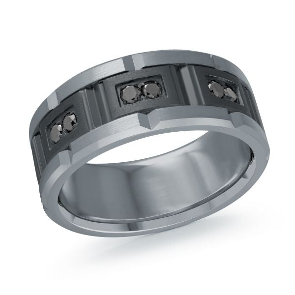 TANT-100 Tantalum 9mm - Black with Diamonds