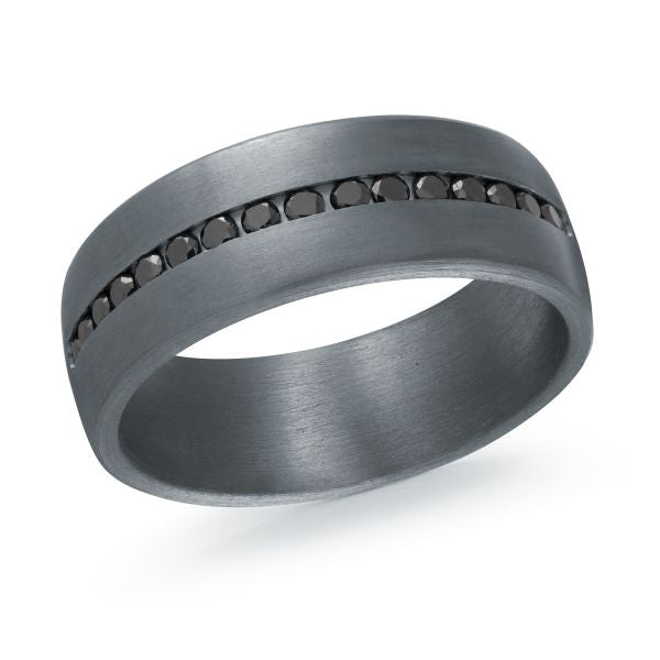 TANT-102 Tantalum 7.5mm - Black with Diamonds