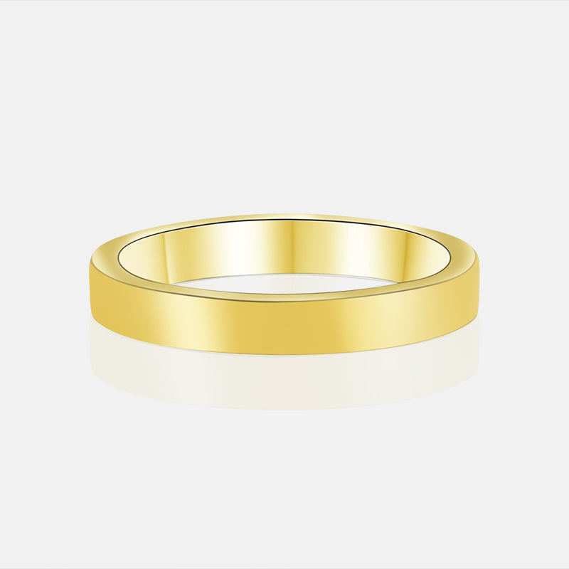 Ladies Cigar Band in 14k yellow gold 3mm