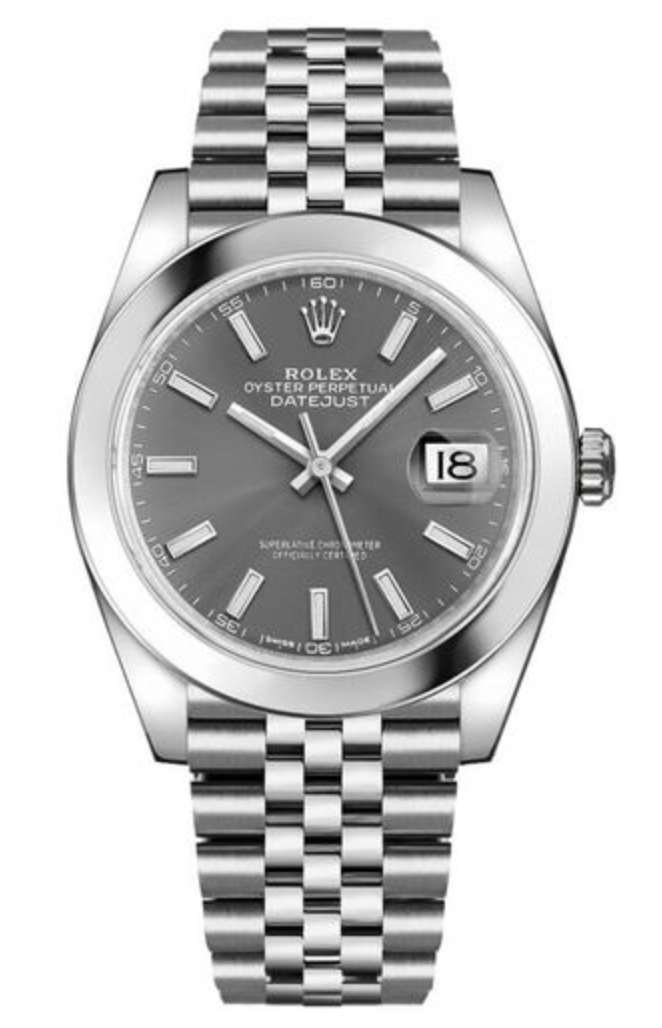 Pre-Owned Rolex Datejust 41 Rhodium Dial on Jubilee 126300