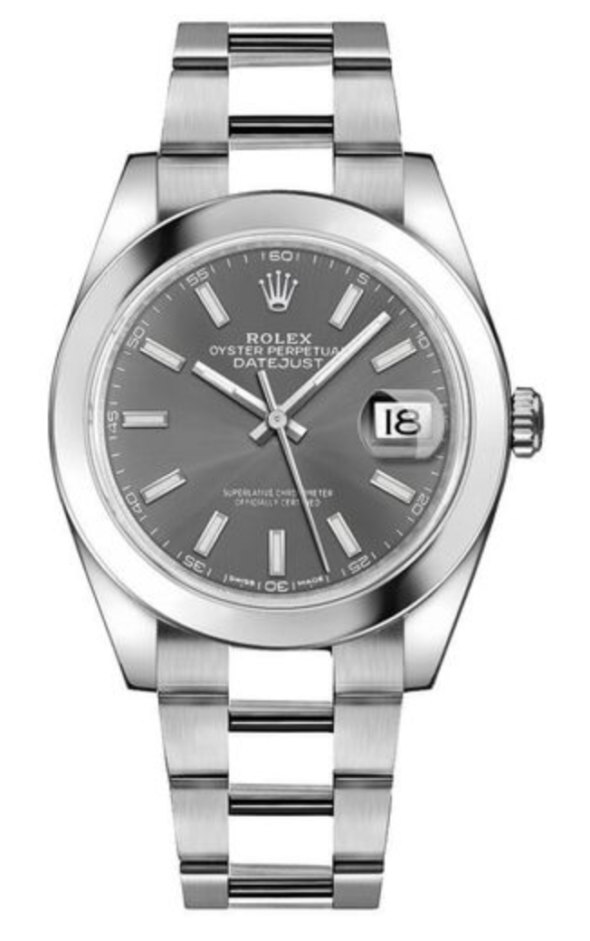 Pre-Owned Rolex Datejust 41 Rhodium Dial on Oyster 126300
