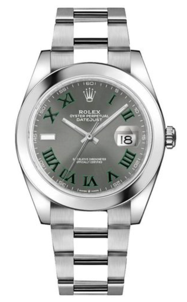 Pre-Owned Rolex Datejust 41 Wimbledon Dial on Oyster 126300