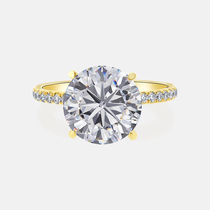 Solitaire Diamond Engagement Ring with .46 carat of diamonds in 14K Yellow Gold